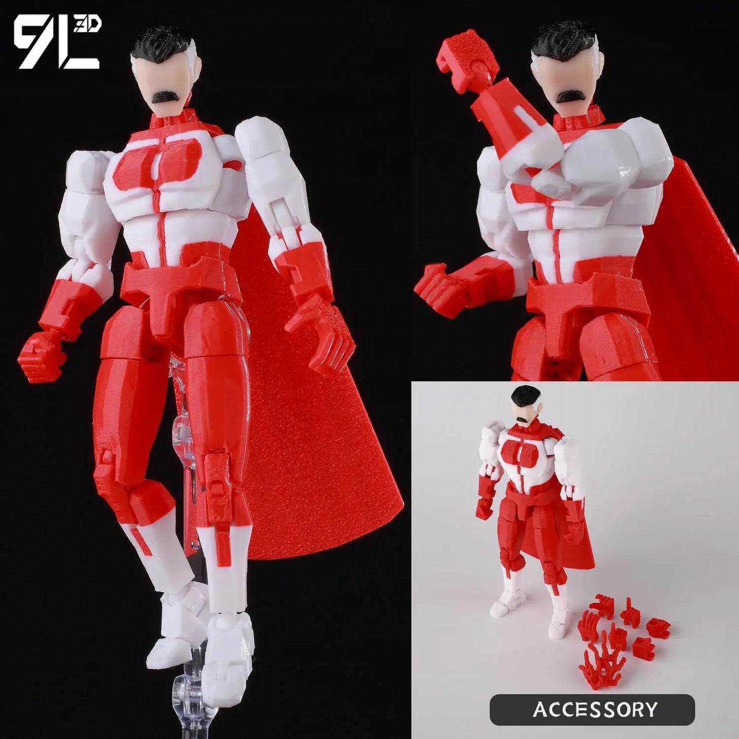 3D Printe Dummy13 T13 Unschlagbarer Mark Grayson  Mark Grayson Actionfigur Anime Sammlermodell Spielzeug für Kinder Geschenk