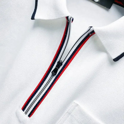 Winter Mens Polo Shirts High Quality Pullover White Polyester Japan Social Korean Autumn Long Sleeve Sale New Male Sweatshirts
