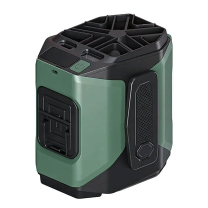 10000mAh Waist Fan Wearable Waist Fan 5 Speeds & Light 40H Hands-Free Cooling for Outdoor Jobsite Travel Long range for outdoor