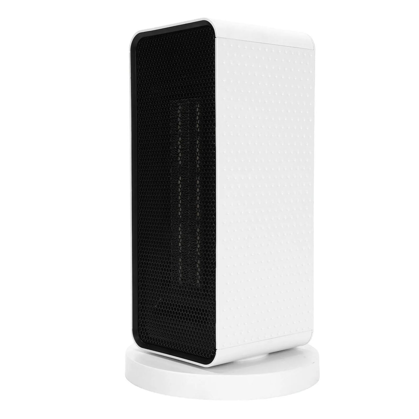 Quiet 1200W PTC Ceramic Space Heater White Portable 70° Oscillation With Thermostat Overheat Tip Over Protection
