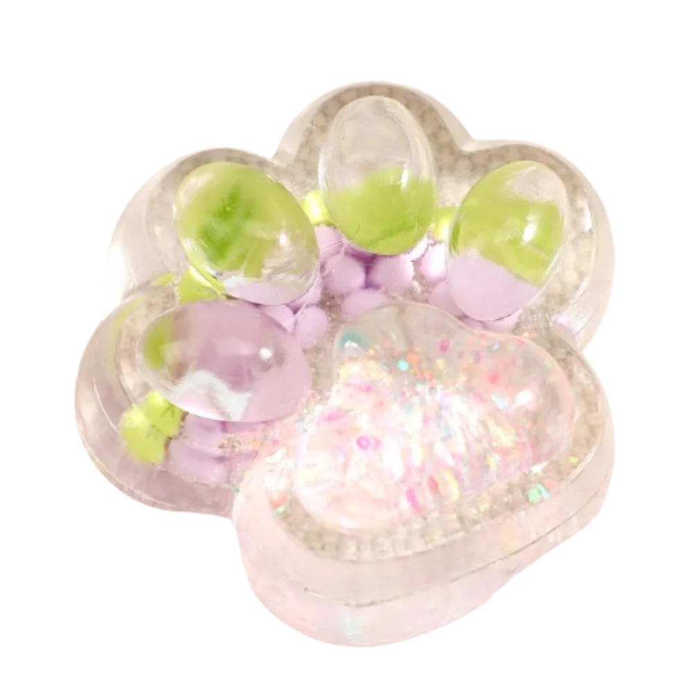 Fruit Cat Paw Squeeze Toy Kneading Soft Fruit Pinch Fidget Toy Handmade Cat Paw Slow Rebound Decompression Toy Children Gifts