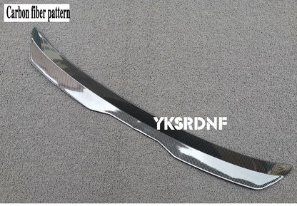 High Quality ABS Rear Roof Spoiler For Ford Smax S-max Mini Window Wing Glossy Black Carbon Fiber Style Auto Exterior Decoration