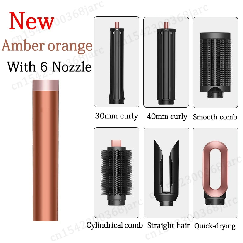 SenCiciMen Hair Styler Curling Iron Hair Hot Air Brush Curling Barrel Hair Dryer Salon Professional Curly Straight Hair Styler