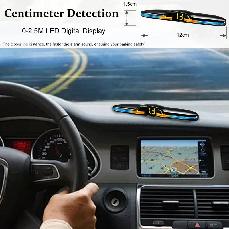 6 Or 8 Sensor Parking Kit LED Display Safe Protection Clear Alert Vehicle Reversing Assistance System