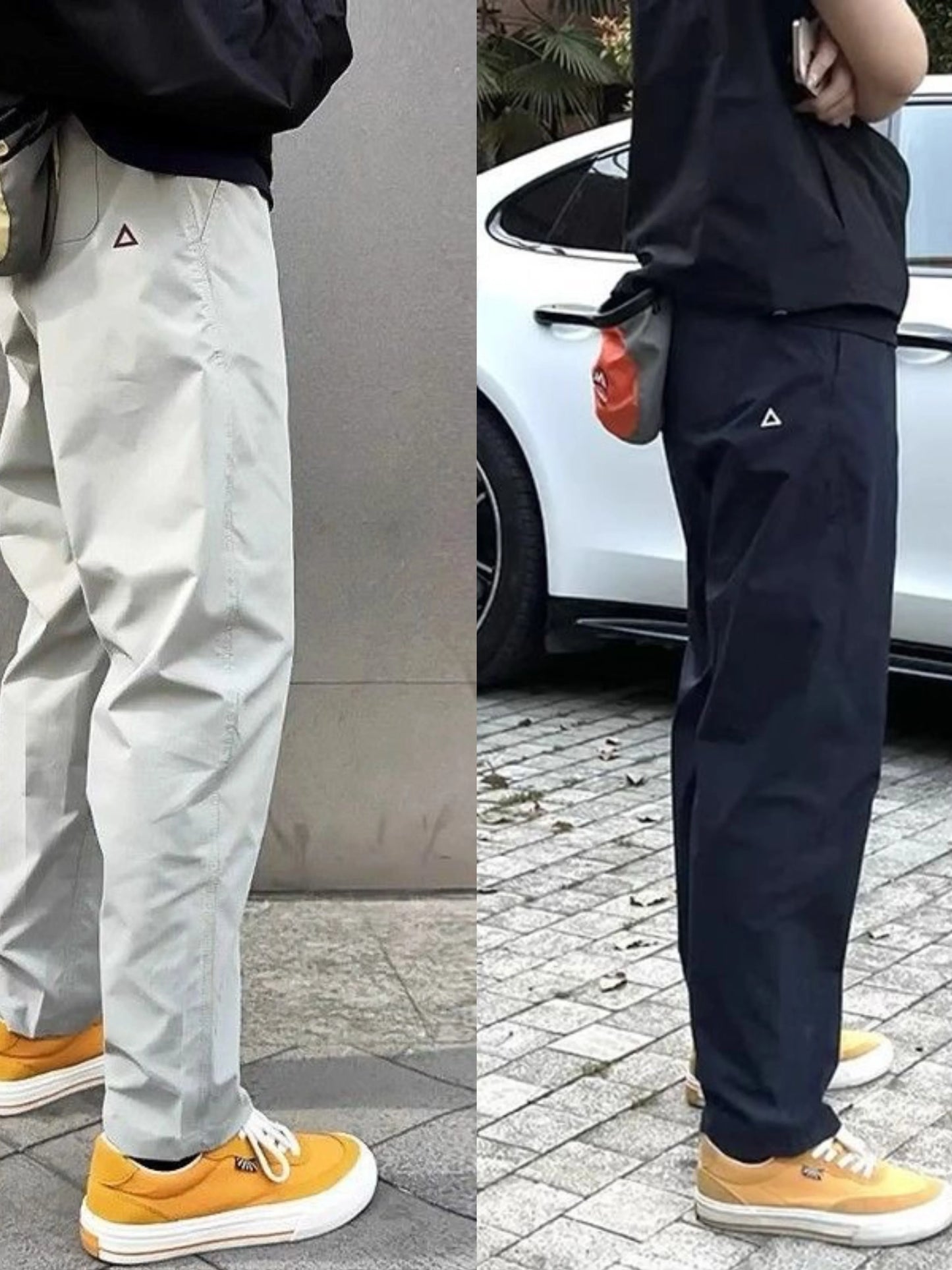 Quick Dry Straight Leg Thin Work Trousers for Men Summer Outdoor Hiking Mountain Climbing Windproof Pants Casual Fashion