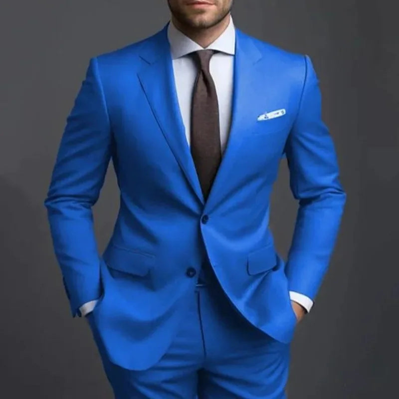 Men's Adult Dress Wedding Groom Banquet Suit Temperament Business Suit