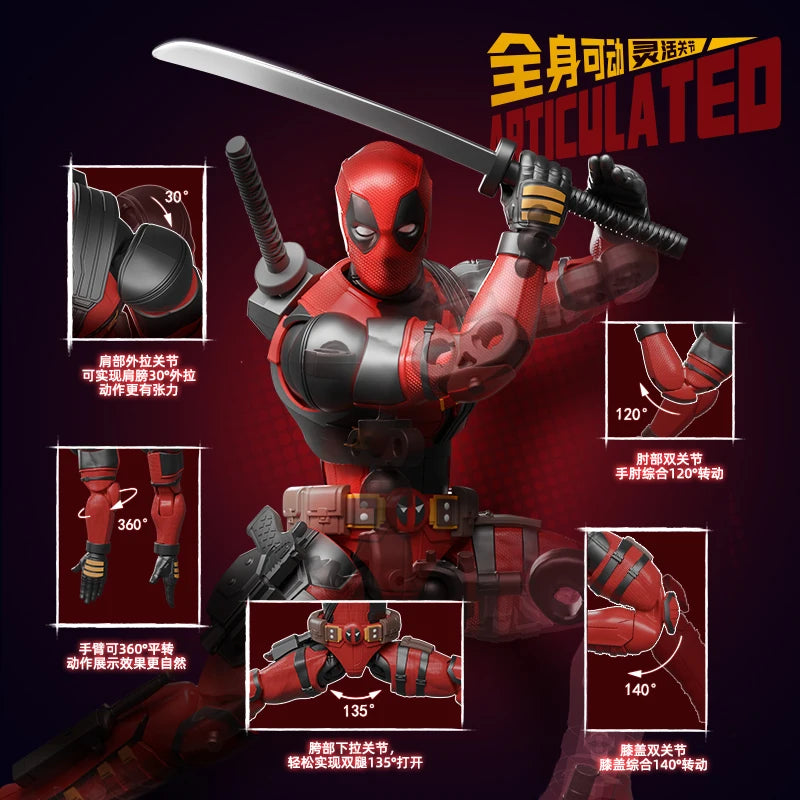 Blokees Deadpool 3 Wolverine Action Figures Spider-Man Movie Version Deadpool & Friend Series Collections Figures Adult Gift