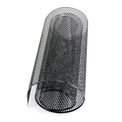 【100cmx33cm】 Aluminum Grille Mesh Grill Cover Car Bumper Fender Hood Vent Grille Net Grid Ventilation Grille 6mm Hole Hexagon