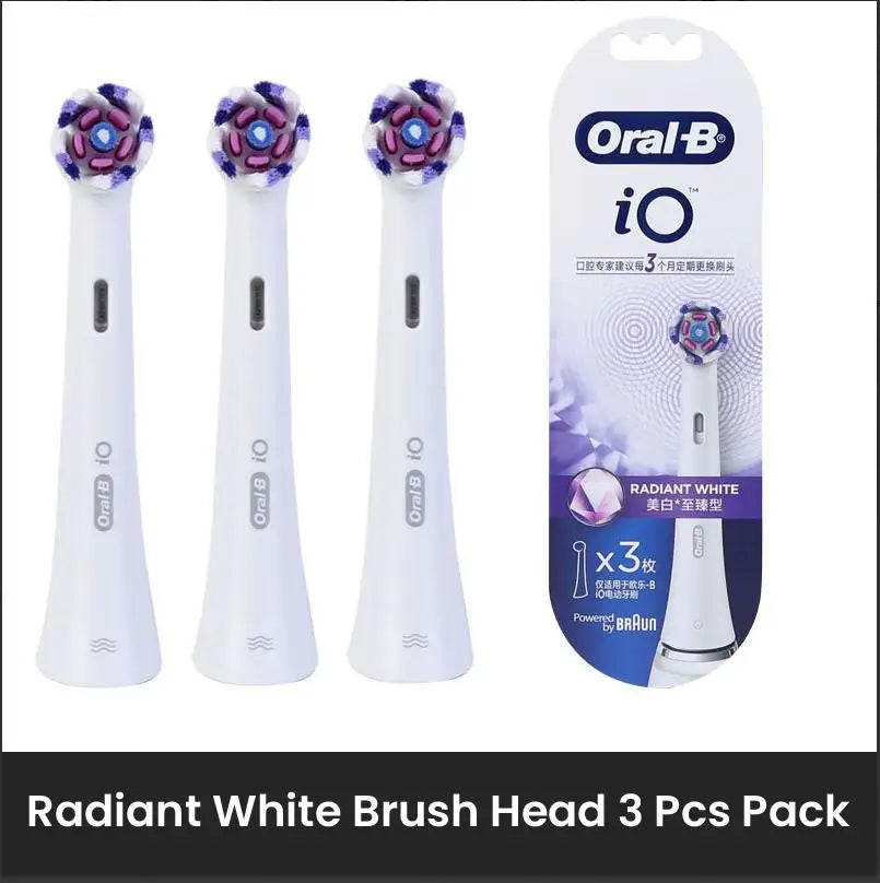 Oral B IO Series Replacement Brush Heads for Oral-B IO 2/3/5/7/8/9 Electric Toothbrushe Gentle Care Ultimate Clean Radiant White