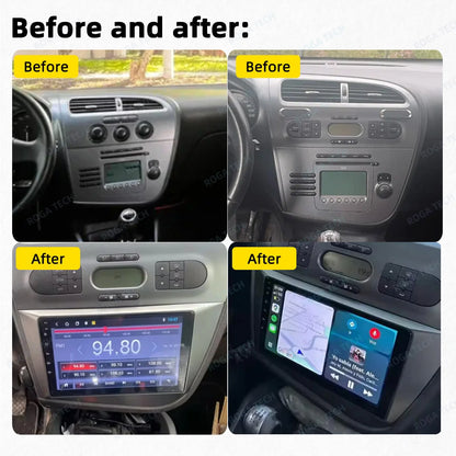 Carplay For Seat Leon 2 MK 2 2005 - 2012 Car Radio Car Multimedia Player Android Auto GPS Navigation Head Unit Stereo 2 Din 4G