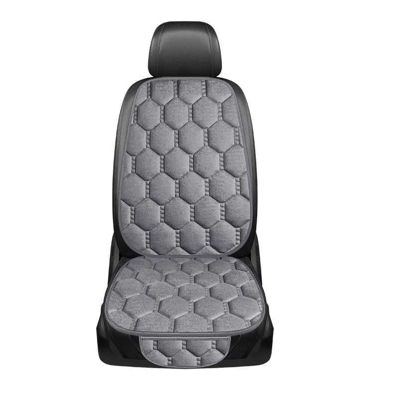 Winter Warm and Thick Velvet Car Seat Cushion Four Seasons Universal Single Seat Small Three piece Plush Warm Five Seat Anti sli