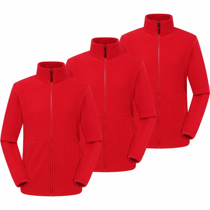 3-piece Winter Fleece Hiking Jacket For Men And Women Suitable For Outdoor Mountaineering Hiking And Camping Custom Printed Logo