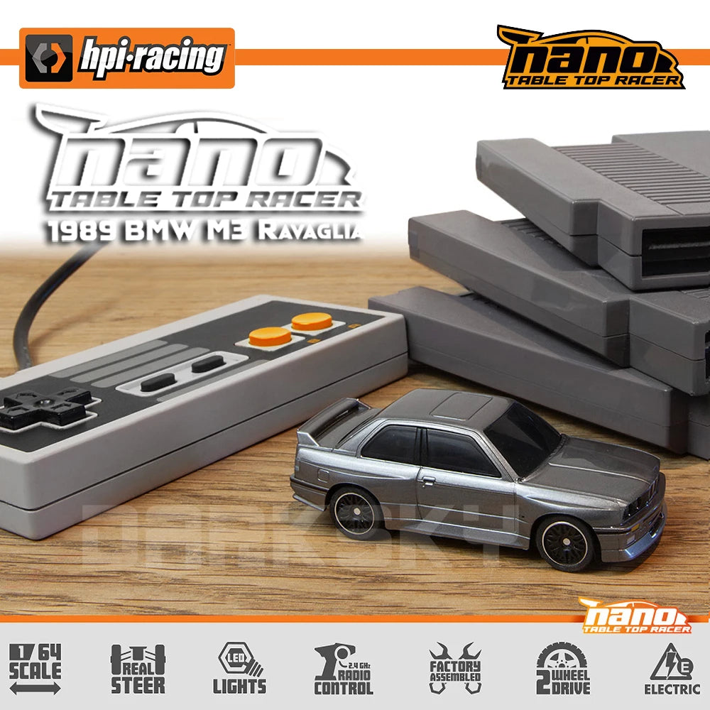 New HPI 1:64 NANO-TTR 160990 160991 1/64 Mirco RC Remote Control Model On-road Car Desktop Adult Children's Toys