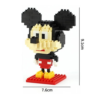 Cartoon Anime Hello Kitty Panda Refrigerator Magnet Blocks Kuromi My Melody Cinnamoroll Building Blocks Toy Kids Birthday Gift