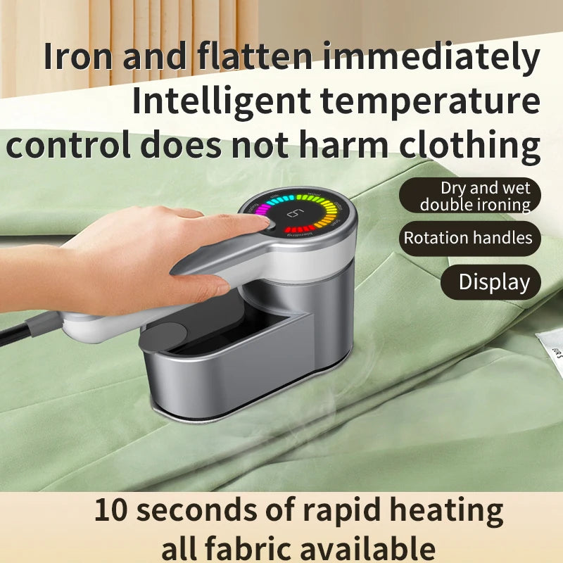 2-in-1 Portable Handheld Steam Iron Garment Steamer Mini Travel Ironing Machine Automatic Clothing Steam Generator for Home Dorm