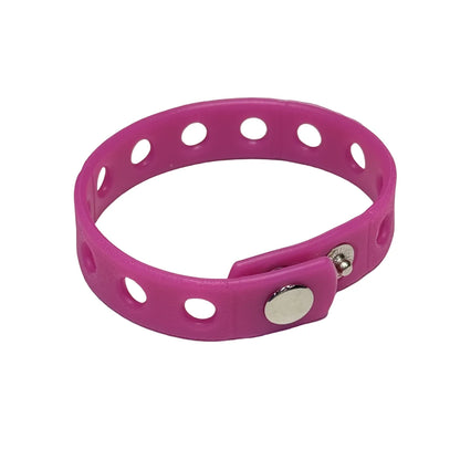 1/12/50/100PCS 21cm Silicone Flexible Holes Fit Shoe Charms Wrist Band Bracelet Sports Casual Bangle For Watches Decorations