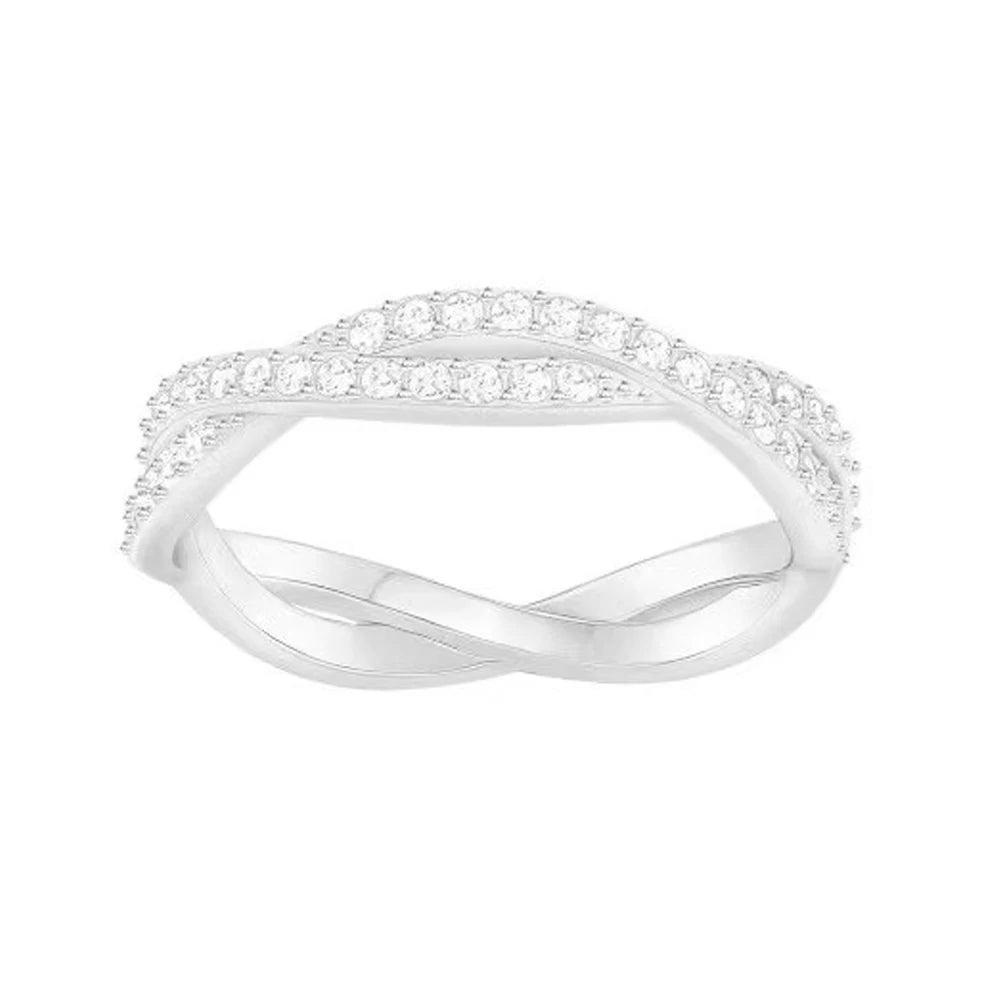 New Cross Diamond Fashion Color Crystal Mixed Cut Open Ring