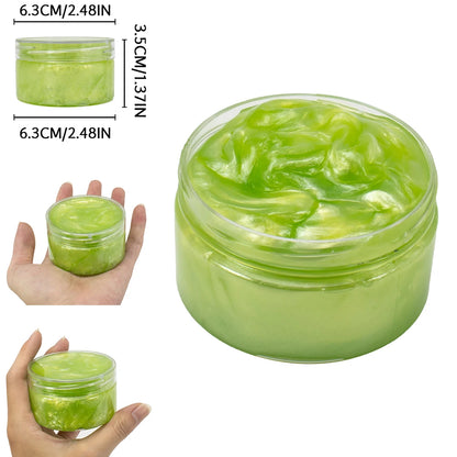 120ml Galaxy Slime Kit Stuffers Gift Toys Snot Clear Slime Stress Relief Toys Putty Party Favors Bubble Slime Christmas Gifts