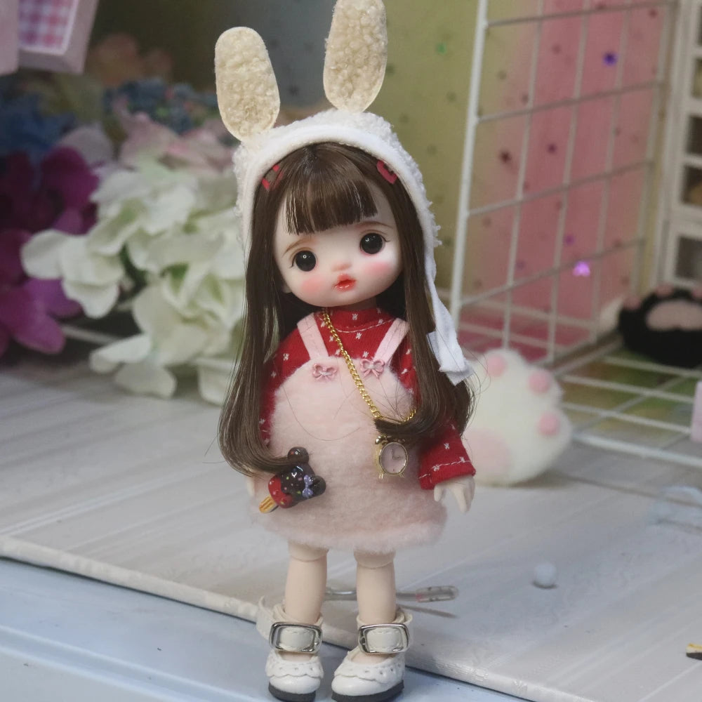 Original Bjd Diy Dress Up Doll 1/8 Joint Mobility Fashion Princess Doll 3d True Eye Girl.S Birthday Full Set Accessories Gift