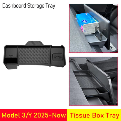 For Tesla Model Y Juniper Model 3 Model YL Dashboard Storage Tray Center Console Organizer Screen Rear Phone ETC Box Accessories