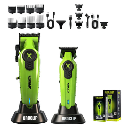 BRDCLIP New White Professional FA1C-T-609 Barber Hair Clipper Set Men's 10000RPM Electric Shaver Hair Trimmer Barbershop Tools