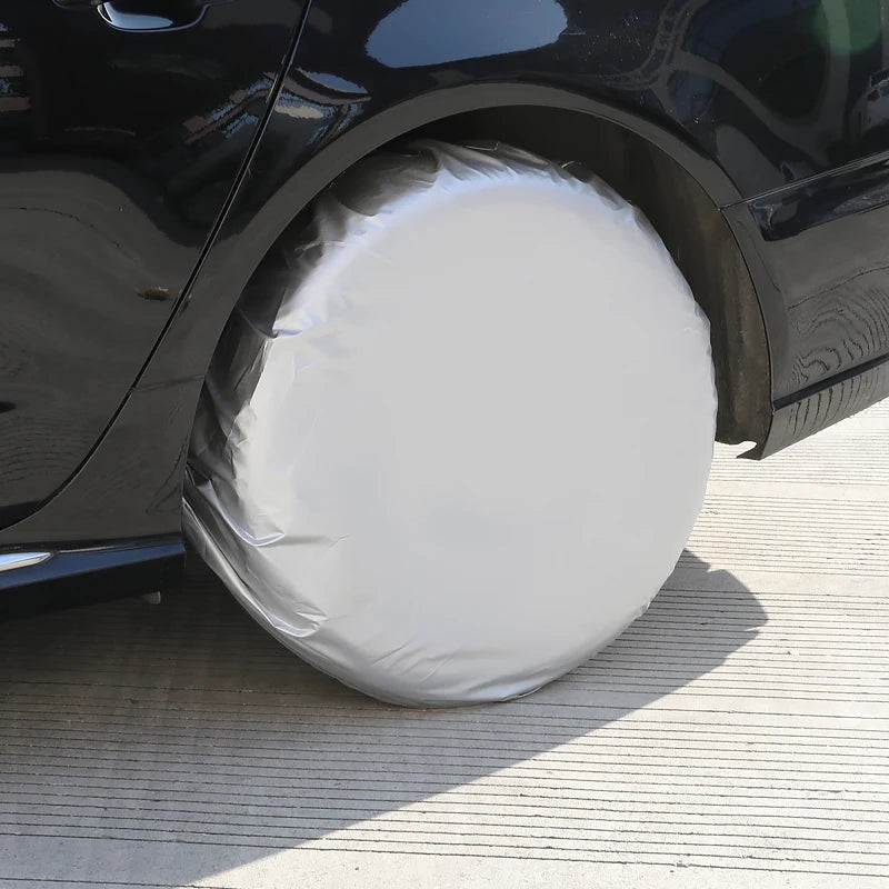 Car Tire Covers  Set Sun Protection Aging Dog Urine SUV RV Tire Protection Cover Automotive Replacement Accessories