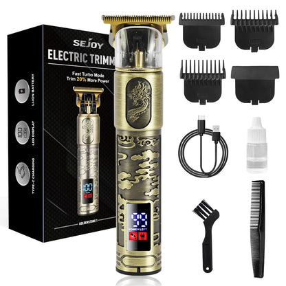 SEJOY Electric Hair Cutting Machine Adjustable Precision Professional Hair Clipper For Men Adults Kids Cordless Hair Trimmers