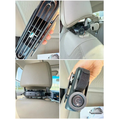 2026New Car Seat Fan 3000mAh Built-in Battery Long Lasting USB Portable No Blade Backrest Fan Car fan cooler Car Air Conditioner