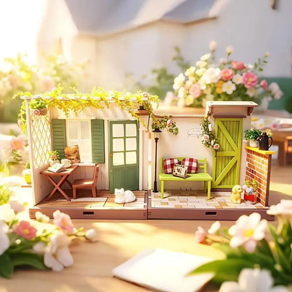 DIY Wooden Hut Model Fridge Magnet Pastoral Style 3D Stereo Wall Decor Hand Assembled Block Assembly Home Decor For Craft Lovers