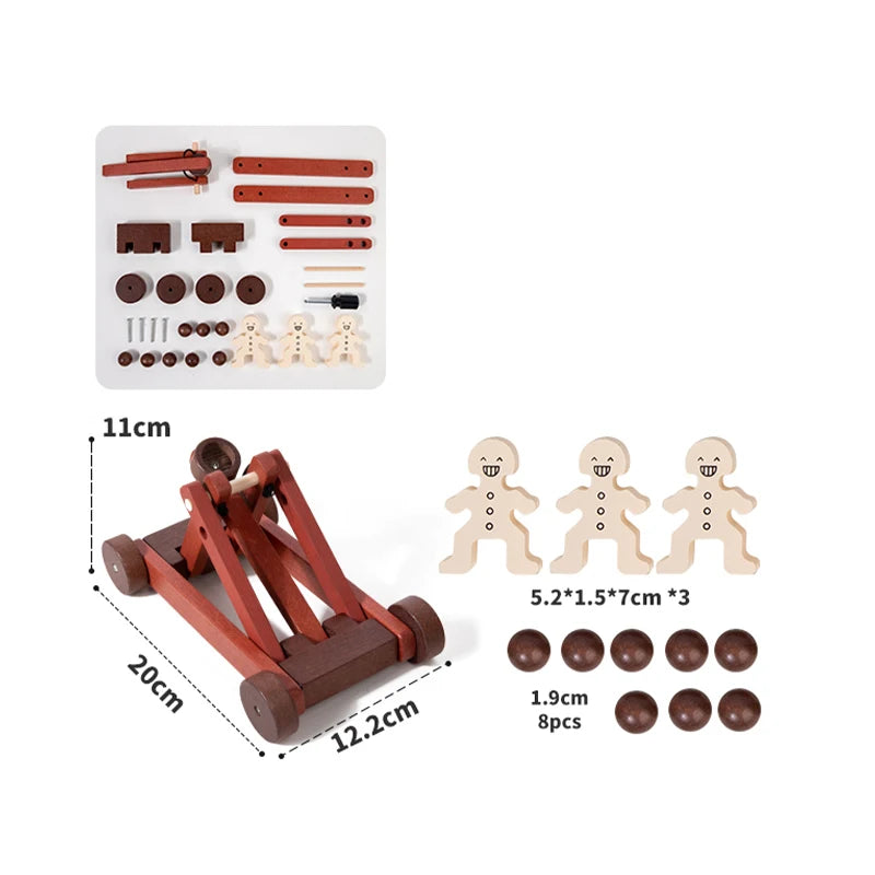 Wooden Toys Beech Wood Car Blocks Cartoon Excavator Educational Montessori Toys Children Ambulance Police Car Birthday Gift