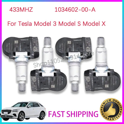 NEW TPMS SENSOR 433Mhz For Tesla Model 3 Model S Model X TIRE AIR PRESSURE SENSOR 1034602-00-A 1034602-00-C 1074812-00-B