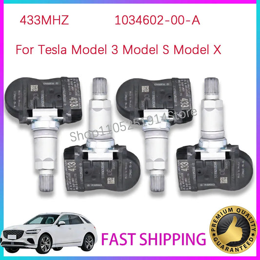 NEW TPMS SENSOR 433Mhz For Tesla Model 3 Model S Model X TIRE AIR PRESSURE SENSOR 1034602-00-A 1034602-00-C 1074812-00-B