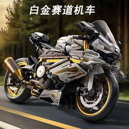 2026 Platinum Motorcycle Building Block M1000RR Compatible Lego Assembled Toy Boy Birthday Gift Model