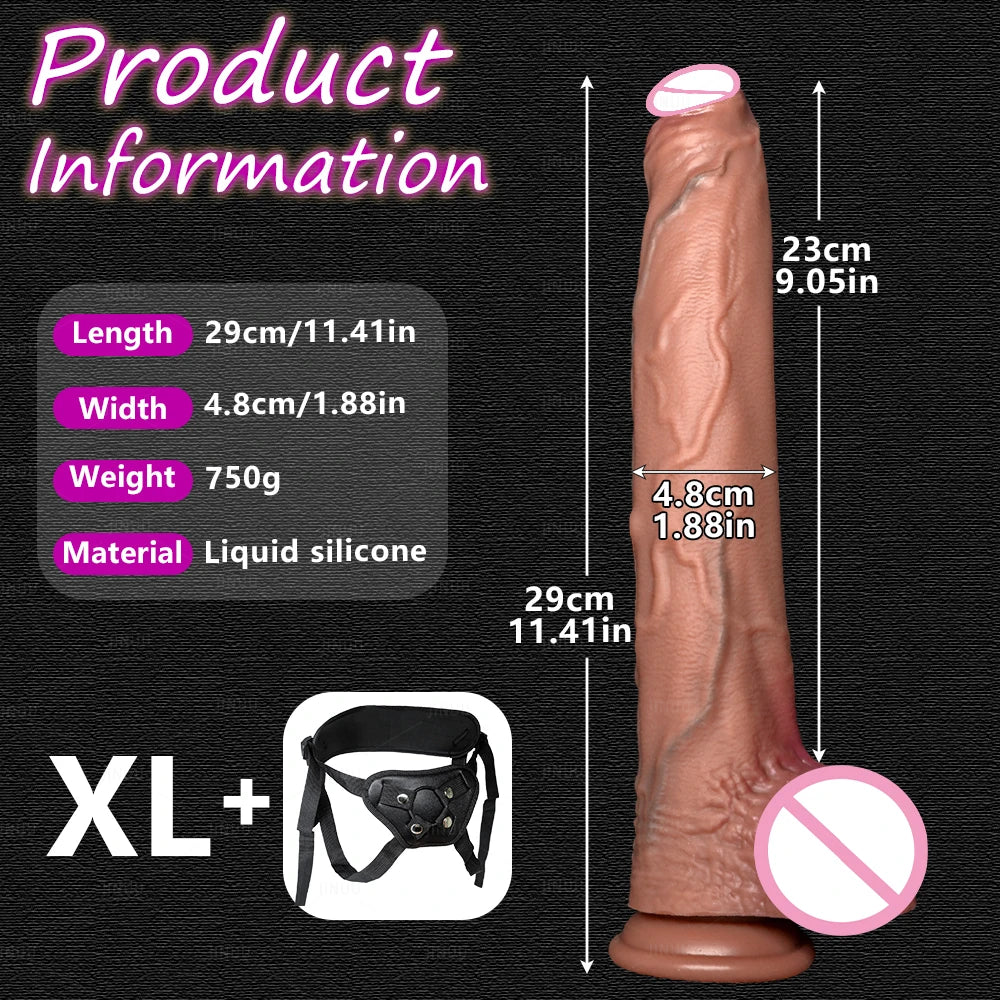 Realistic 5 Sizes Big Dildo Silicone Suction Cup Huge Penis Couples Masturbation Soft Cock Woman Man Anal Adult Sex Toy