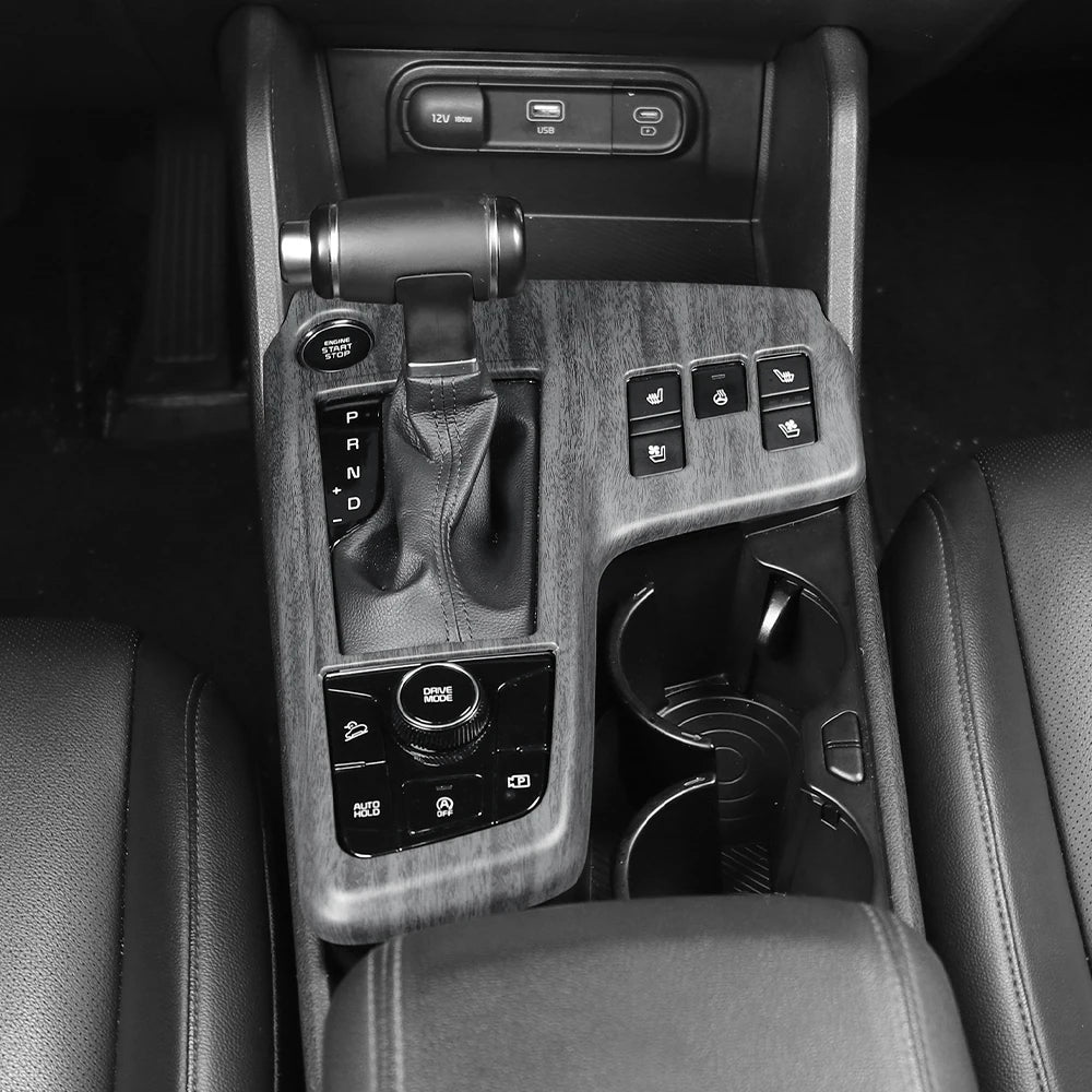 Car Center Control Panel For Tuning Kia Sportage NQ5 2022 2023 Left Hand Drive Gear Shift Cover Central Decal Protection