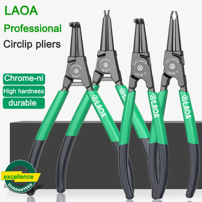 LAOA 7 inch Internal External Pliers Retaining Clips Portable Multifunctional Snap Ring Circlip Pliers For Hand Tool