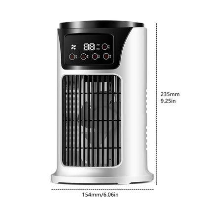 Portable Air Conditioner Desk Fan Spray Humidifier Air Cooling Fan Timing Circulation Wind Quiet Electric Fan for Home Office