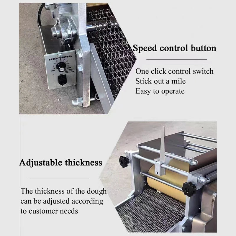 Commercial Small Arabic Bread Baking Roti Cutter Maker Automatic Tortilla Machine With Motor 40 Pcs/Min Capacity