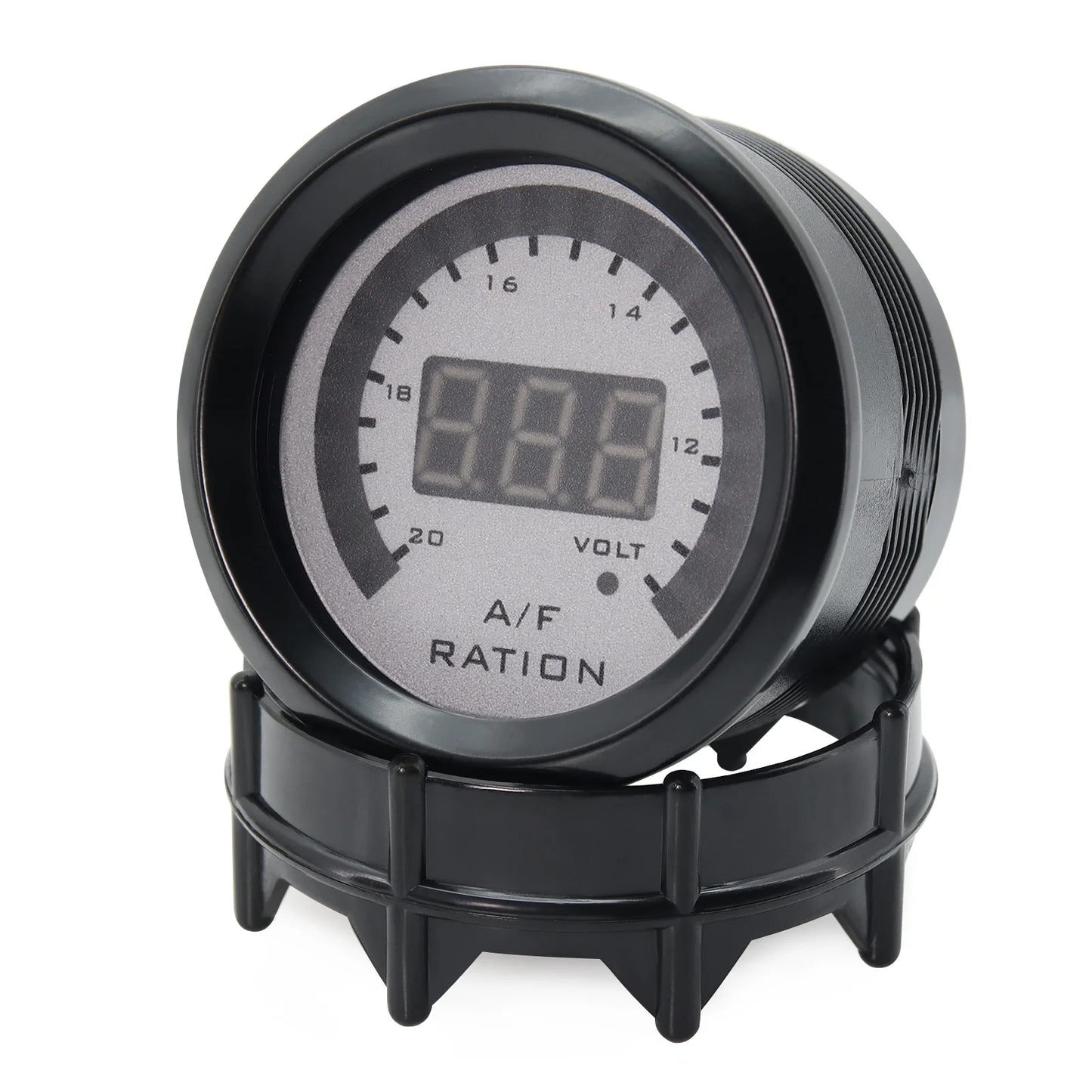 2'' 52mm Air Fuel Ratio Gauge 2 In 1 Voltmeter AFR Car Gauge Can Be Paired With Narrowband O2 Oxygen Sensor Fit for 12V Vehicle