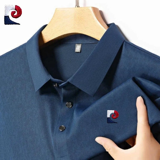 PIERRE CARDIN New Summer High Quality Camouflage Short Sleeve Polo Shirt Men's Fashion and Casual Versatile Top