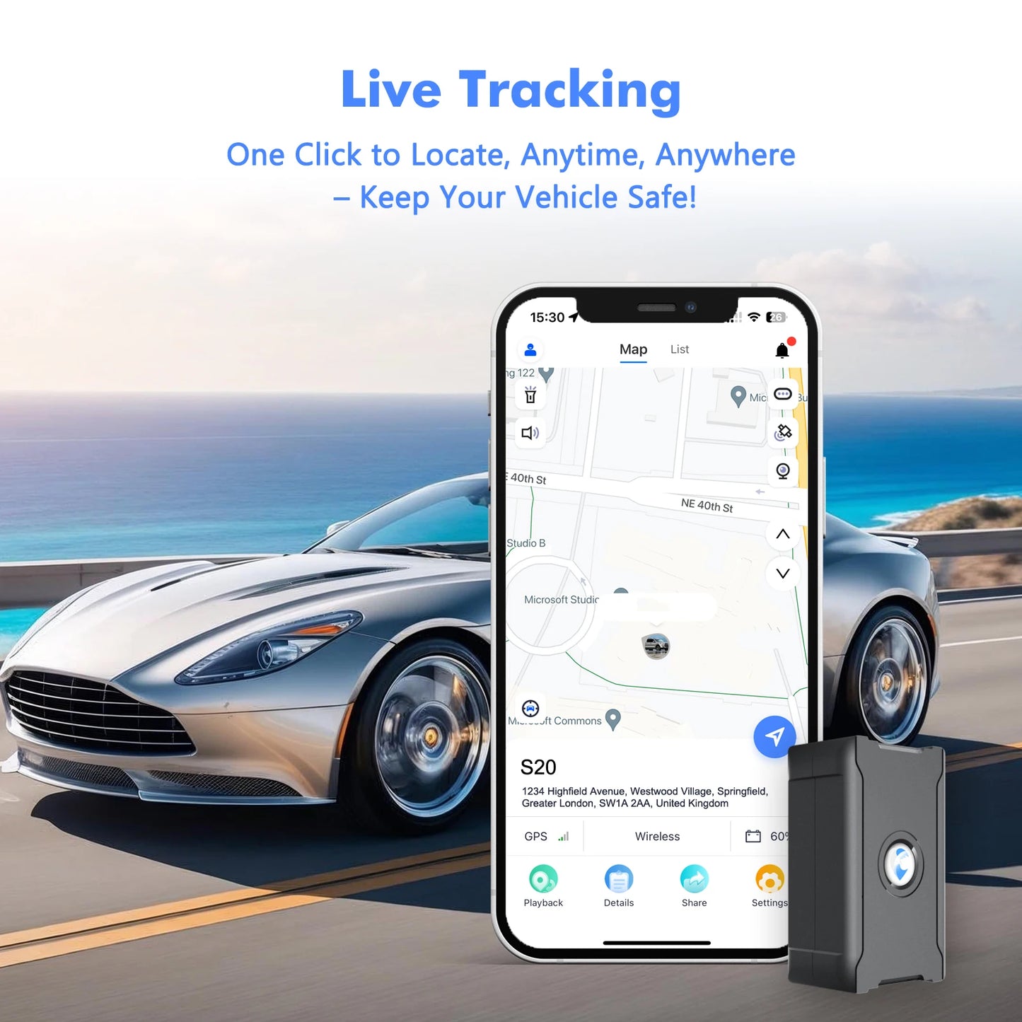 Best Gps Tracker for Vehicles and Motorcycles ‌   - Auto/Car/Motorcycle Gps Tracker with Subscription Required |   Real-Time Monitoring |   High Precision