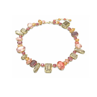 New Swa Concealed Pink Heart shaped Romantic Pendant Kirin Fashion High end Moon Versatile Accessory Necklace