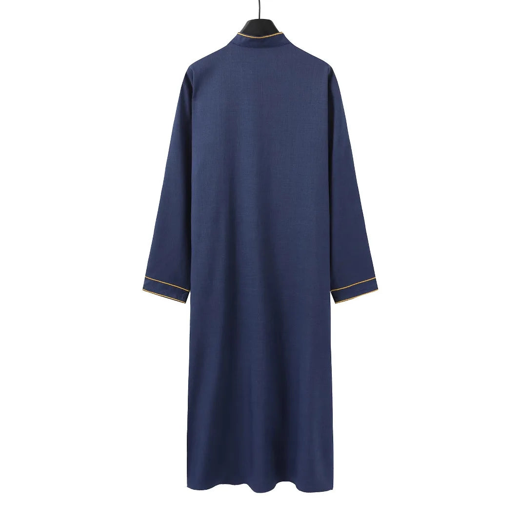 Stand up collar embroidery casual ethnic clothing loose men's clothing