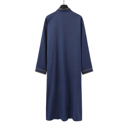 Stand up collar embroidery casual ethnic clothing loose men's clothing