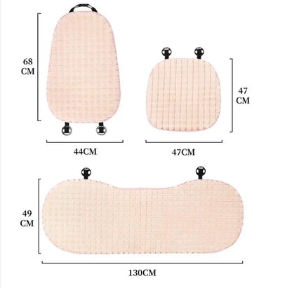 Universal Warm Plush Car Seat Cover Fur Rabbit hair-like Seat Protector Winter Suit for Most Car Cushion Interior Accessories