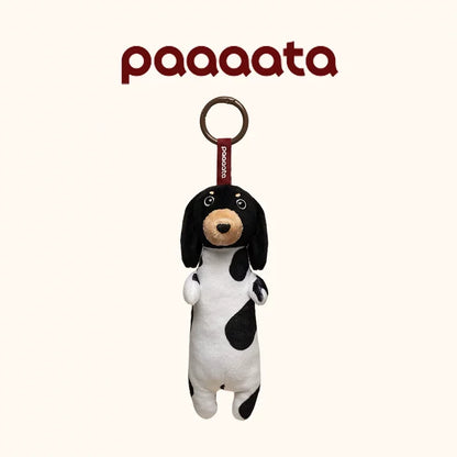 Paaaata Original Dachshund Plush Keychain Wire Haired Long Haired Stuffed Dog Bag Charm Keyring Gift For Pet Lovers And Friends