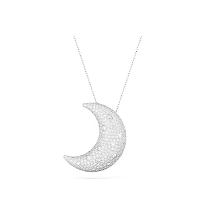 New Swa Concealed Pink Heart shaped Romantic Pendant Kirin Fashion High end Moon Versatile Accessory Necklace