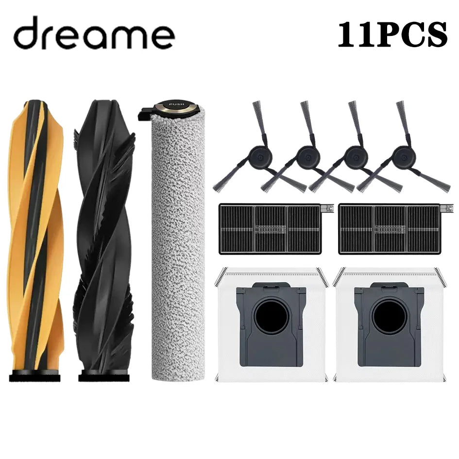 Dreame Aqua 10 Ultra Roller / Aqua10 Roller Vacuum Parts Main Roller Side Brush Bag Filter Roller Mop Cloth Acccessories