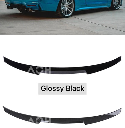 Rear Trunk Spoiler Bumper Lip For BMW 4 Series F32 F33 F36 Carbon Fiber PSM M4 MP Style Wing Tail Kit 2014-2020 Gloss Black