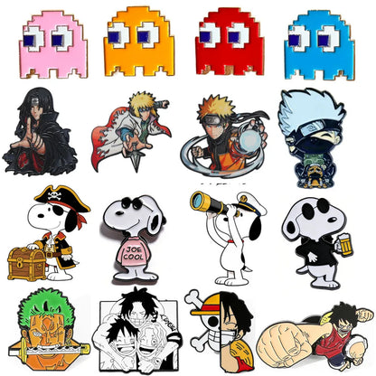 Wholesale Anime Custom Brooches Enamel Pins Cartoon PCS Lapel Badges Animal Funny Jewelry Gifts for Kids Friends